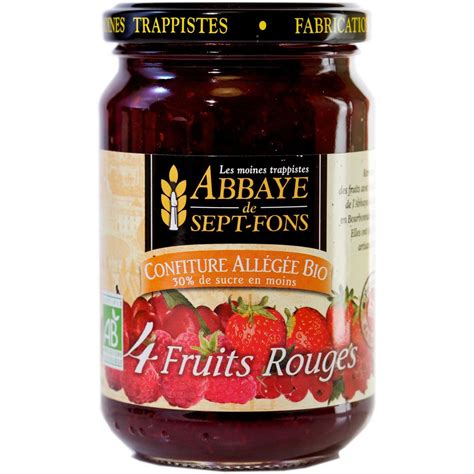 Abbaye De Sept Fons Confiture All G E Bio Aux Fruits Rouges G Pas