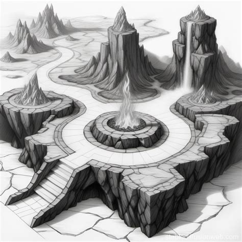 Lava Themed Top Down Battlemap Dnd Stable Diffusion Online