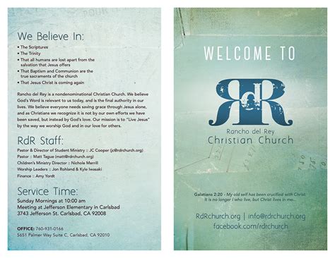 Church Bulletin Design on Behance