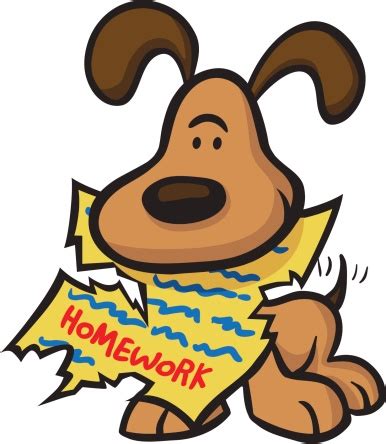 Doing homework dog eating homework clipart clipartxtras - WikiClipArt