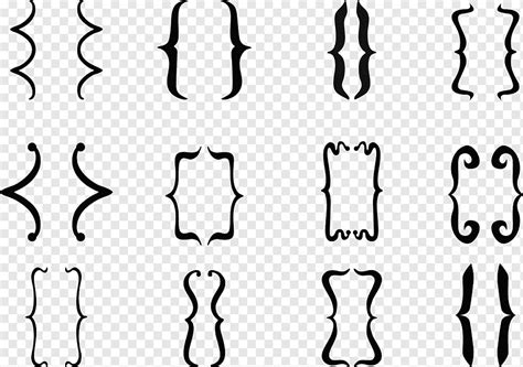 фигурные скобки, png | PNGWing