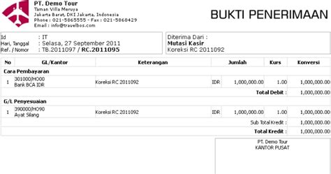 contoh bukti pengeluaran kas