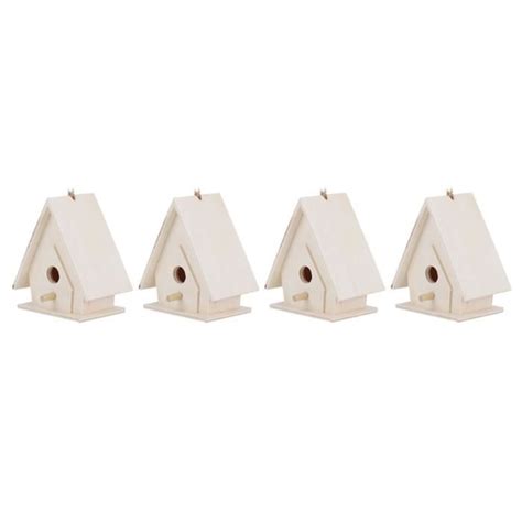 Surenhap Nids D Oiseaux Pcs Mini Maison D Oiseau En Bois Suspendue