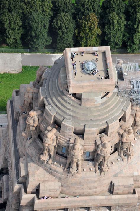 Luftaufnahme Leipzig Völkerschlachtdenkmal Leipzig Sachsen