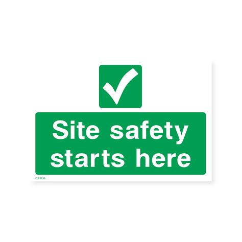 Site Safety Starts Here Sign – Safety Signs & Stickers