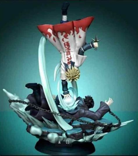 Naruto – Minato vs Obito Diorama Statue STL 3D