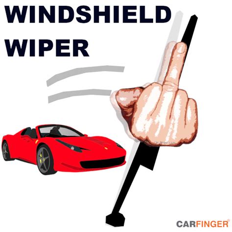 Middle Finger Fuck You Sticker For Your Car Windshield Wiper