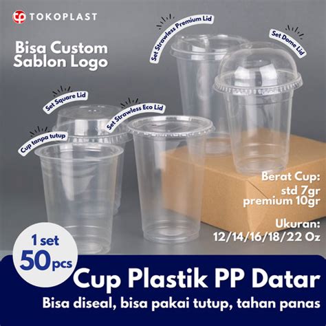 Jual Cup Gelas Plastik Pp Starindo Oz Bisa Diseal Tahan Panas