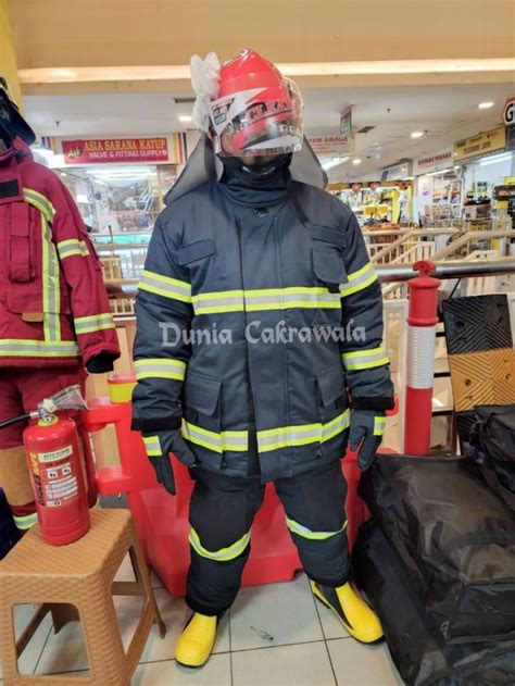 Jual Full Set Baju Pemadam Kebakaran Fireman Suit Nomex Baju Anti Api