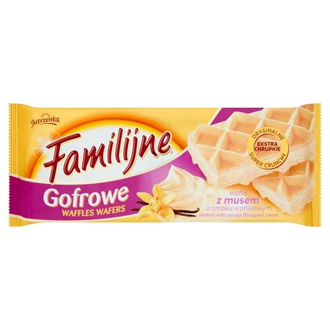 Jutrzenka Wafle Familijne Gofrowe Waniliowe 130g 9510966216 Allegro Pl