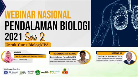 Webinar Nasional Pendalaman Biologi Seri Youtube