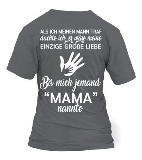 MAMA NUR FÜR KURZE ZEIT Rundhals T Shirt Frauen Shirts TShirts