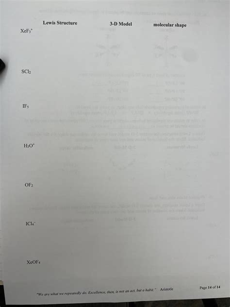 solved lewis structure   model molecular shape xef sc