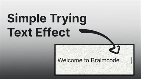 Github Braimcode Typing Effect Simple Typing Text Effect Using Html And Css