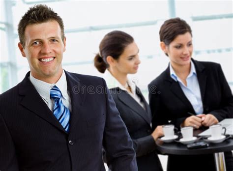 Businessman Leading Business Team Stock Photo - Image of energetic, consultant: 6751702