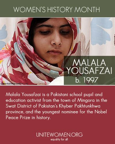 Malala Yousafzai Is A Pakistani School Pupil And Education Activist