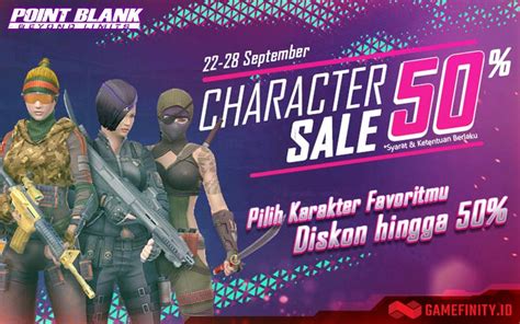 Dapatkan Karakter Point Blank Favoritmu Dengan Diskon Hingga 50