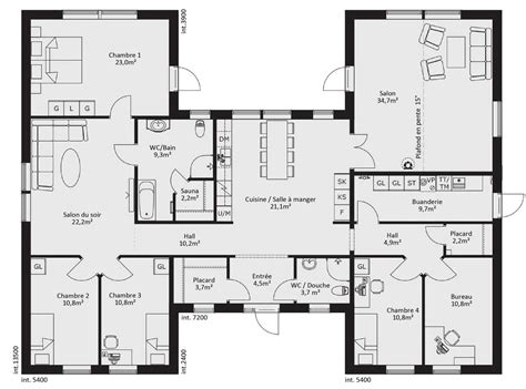 Maison de 7 pièces avec cuisine ouverte surface habitable 194m²