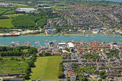 East Cowes Marina in East Cowes, Isle of Wight, GB, United Kingdom