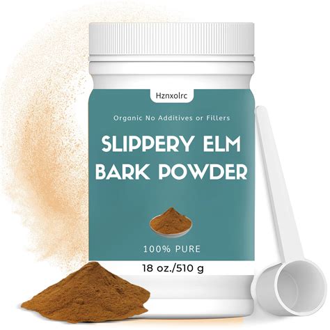 18 oz Organic Slippery Elm Powder, Organic Slippery Elm Bark Powder