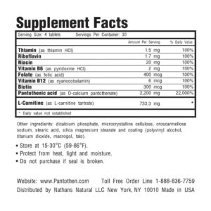 pantothen ingredients - Royalty Health