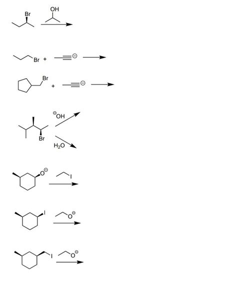 Solved Draw The Products Of The Following Reaction