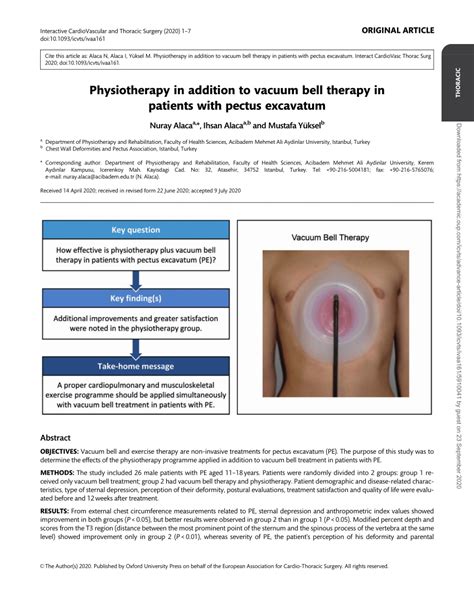 Pdf Physiotherapy In Addition To Vacuum Bell Therapy In Patients With