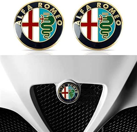 Amazon Co Jp Pcs Cm Mm Alfa Romeo Car Logo Steering Wheel Emblem