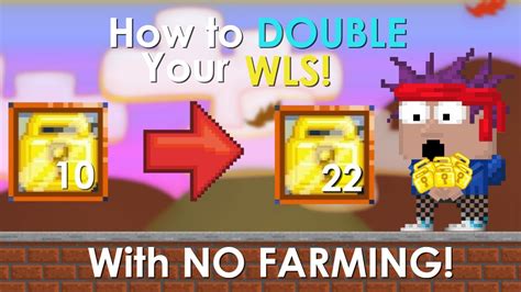 DOUBLE YOUR WLS WITH NO FARMING EASY PROFIT Growtopia YouTube