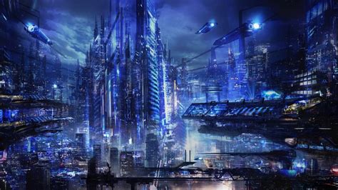 Futuristic City Wallpaper 1920x1080 Wallpapersafari