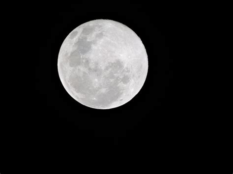 Gambar Hitam Dan Putih Langit Suasana Bulan Purnama Lingkaran