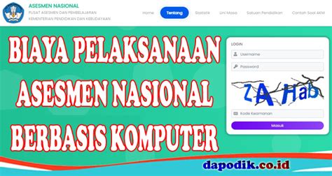 Catat Biaya Pelaksanaan Asesmen Nasional Id