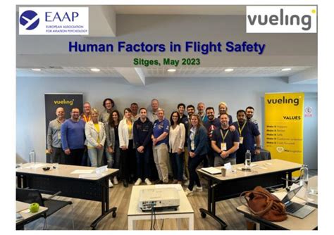 Human Factors In Flight Safety Training Course Sitges 13 17 May 2024