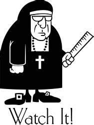 Picture Of A Nun With A Ruler - PictureMeta