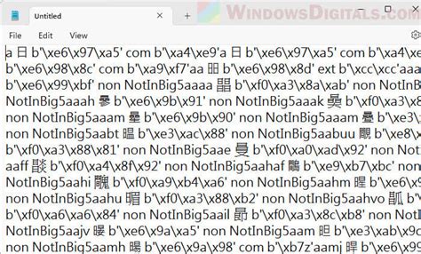 Notepad Chinese Characters Bug In Windows 11