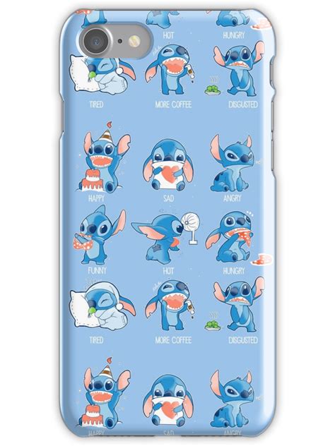 Stitch Emoticon Iphone Case By Ewelsart Iphone Cases Disney Disney