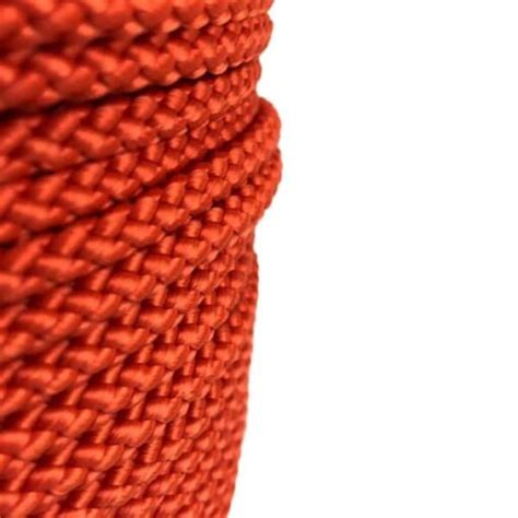 Mm Orange Braided Polypropylene Bondage Rope Metre Reel