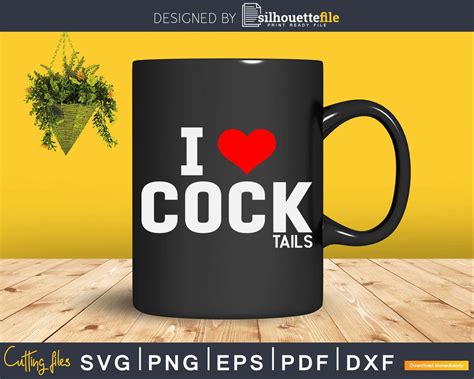 Funny I Love Cocktails Drinking Pun Png Dxf Svg Files For Cricut Silhouettefile