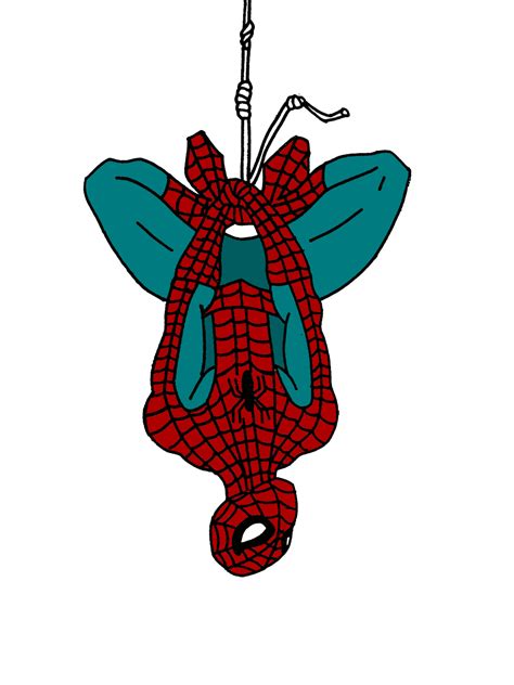 Spider Man Hanging Upside Down Png