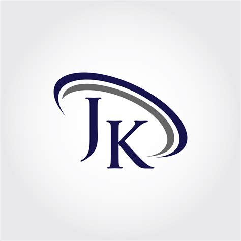 Monogram JK Logo Design By Vectorseller | TheHungryJPEG