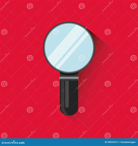 Magnifying Glass Stock Vector Illustration Of Symbol 59055673