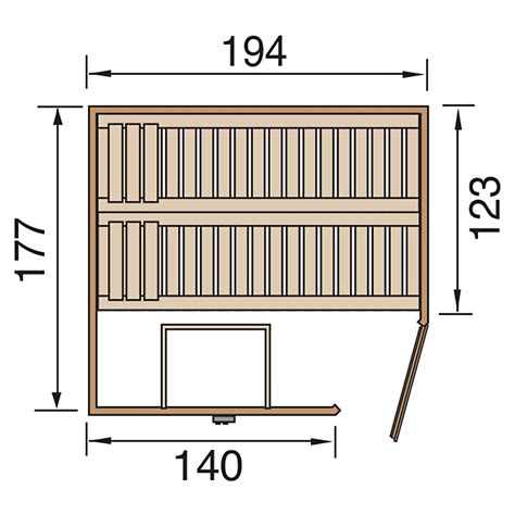 Weka Element Ecksauna Varberg Holztür Kompakt 194x177x199 kaufen bei OBI