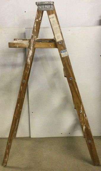 Foot Wooden Step Ladder Sherwood Auctions