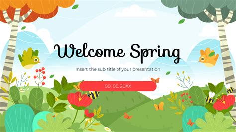 Welcome Spring Free Google Slides Theme PowerPoint Template