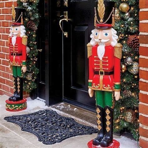 Christmas Entryway Nutcracker Soldier Outdoor Yard Lawn Decoration E Nutcracker Christmas