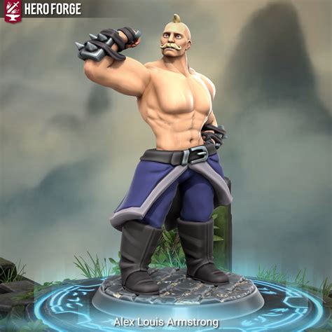 Alex Louis Armstrong Created on Heroforge : r/FullmetalAlchemist