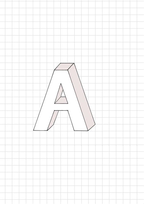 how to draw 3d block letters