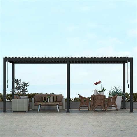 Buy Sorara Mirador S Louvered Pergola X Aluminum Gazebo With