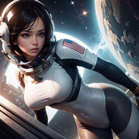 Sexy Women In Sci Fi Space Suit