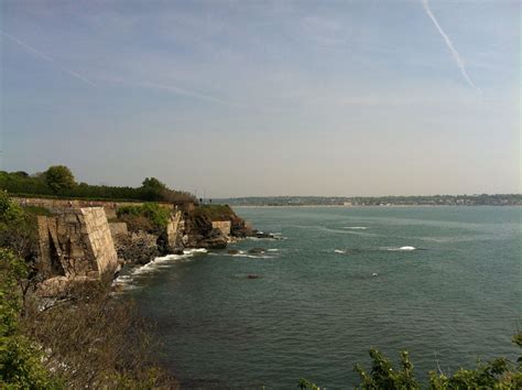 Cliff Walk at Newport Beach, Rhode Island